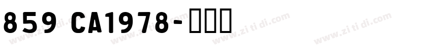 859 CA1978字体转换